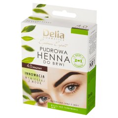 Delia Cosmetics Eyebrow Expert Pudrowa henna do brwi 4.0 brązowy 4 g