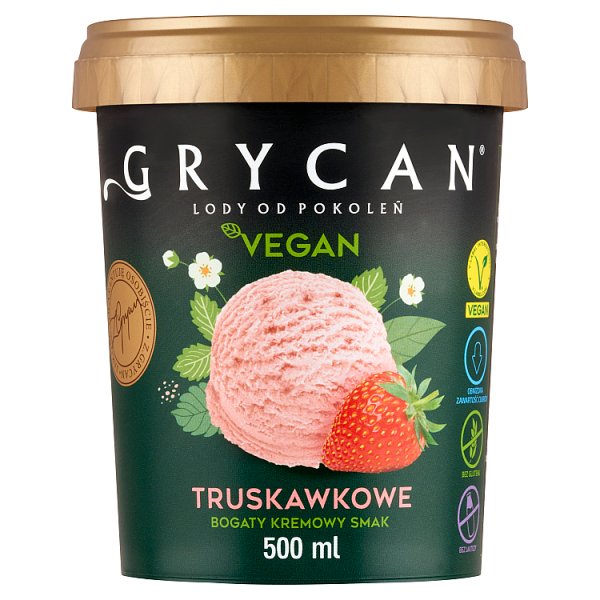 Grycan Vegan Lody truskawkowe 500 ml