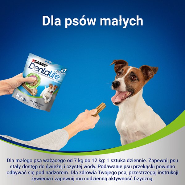 Dentalife Uzupełniająca karma dla dorosłych psów dla małych ras 115 g (7 sztuk)