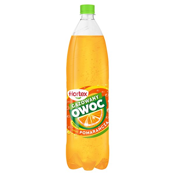 Hortex Gazowany Owoc Napój gazowany smak pomarańcza 1,5 l