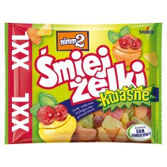 nimm2 Śmiejżelki XXL kwaśne Żelki owocowe wzbogacone witaminami 180 g