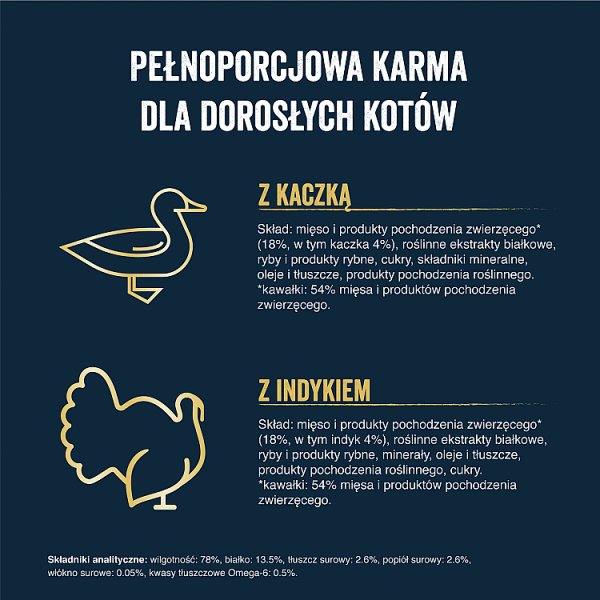 Felix Tasty Shreds Karma dla dorosłych kotów wiejskie smaki w sosie 320 g (4 x 80 g)