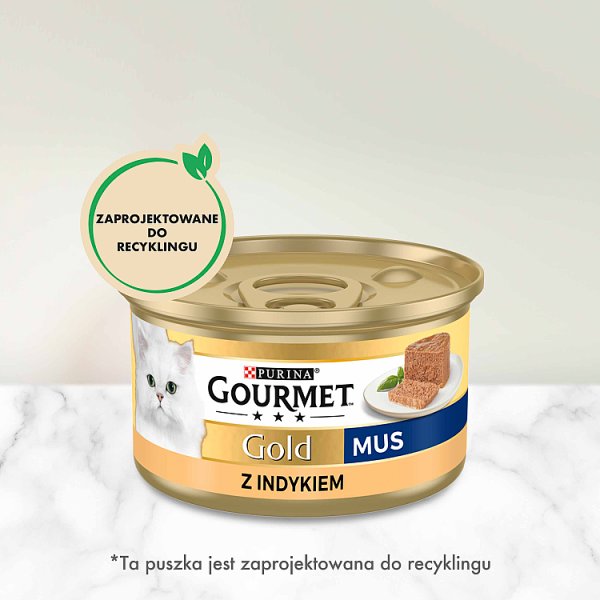 Gourmet Gold Karma dla kotów mus z indykiem 85 g