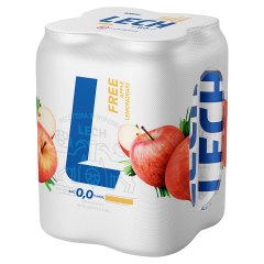 Lech Free Piwo bezalkoholowe o smaku jabłka i trawy cytrynowej 2 l (4 x 0,5 l)