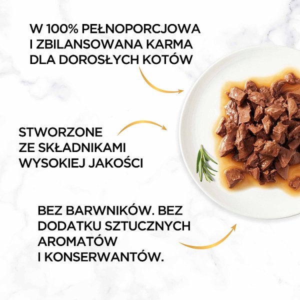 Gourmet Gold Karma dla kotów kawałki w smakowitym sosie z wołowiną 85 g