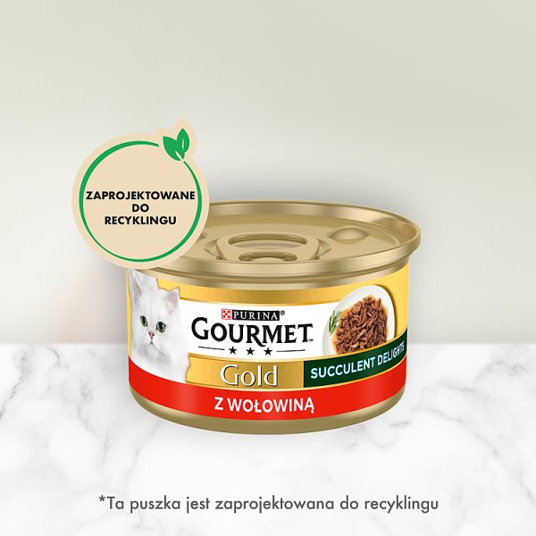 Gourmet Gold Karma dla kotów z wołowiną 85 g