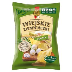 Wiejskie Ziemniaczki Chipsy ziemniaczane cebulka 130 g
