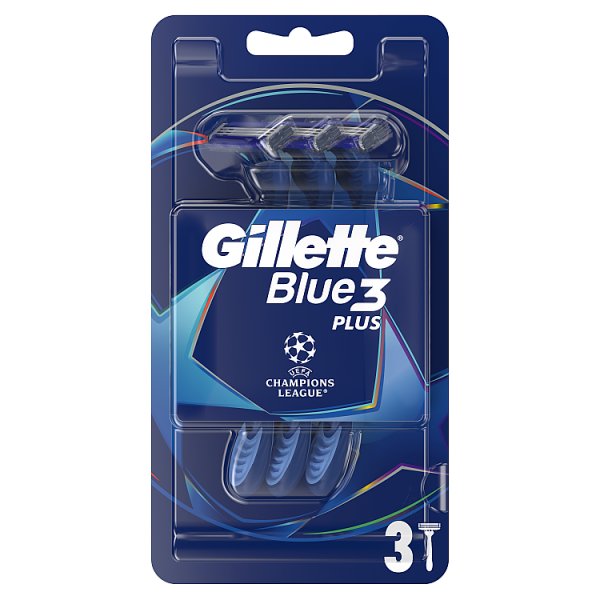 Gillette Blue3 Plus Comfort, maszynki jednorazowe dla mężczyzn, 3 sztuk
