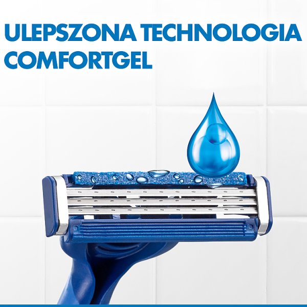 Gillette Blue3 Plus Comfort, maszynki jednorazowe dla mężczyzn, 3 sztuk