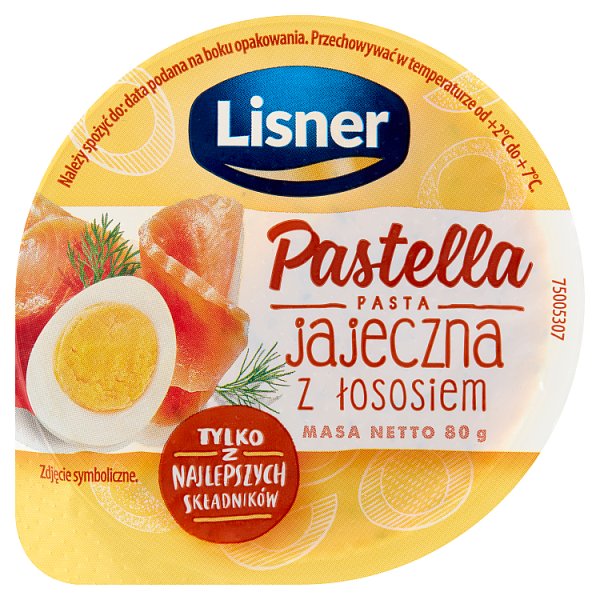Lisner Pastella Pasta jajeczna z łososiem 80 g