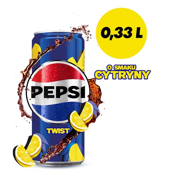 Pepsi-Cola Twist Napój gazowany typu cola o smaku cytryny 330 ml