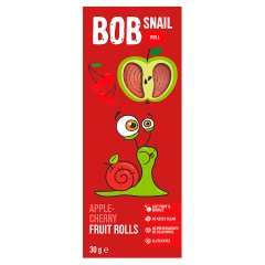 Bob Snail Przekąski jabłkowe wiśniowe 30 g