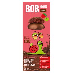 Bob Snail Przekąska jabłkowo-truskawkowa w mlecznej belgijskiej czekoladzie 30 g