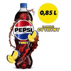 Pepsi-Cola Twist Napój gazowany typu cola o smaku cytryny 0,85 l