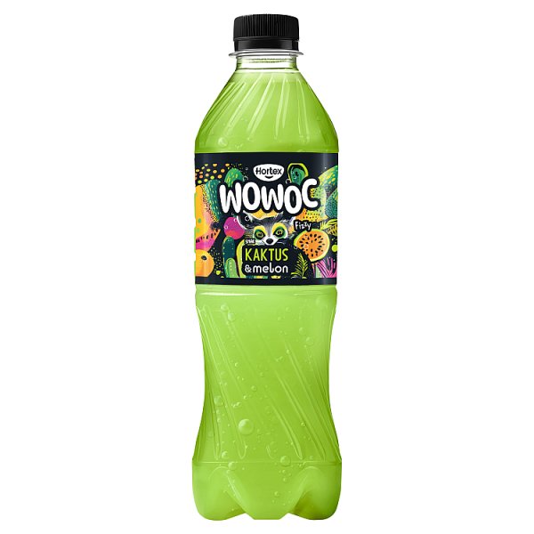 Hortex Wowoc Napój gazowany smak kaktus &amp; melon 500 ml
