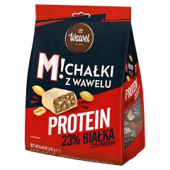 Wawel Michałki z Wawelu Cukierki białkowe w białej polewie 300 g