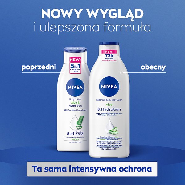 Nivea Aloe &amp; Hydration Nawilżający balsam do ciała z aloesem 400 ml
