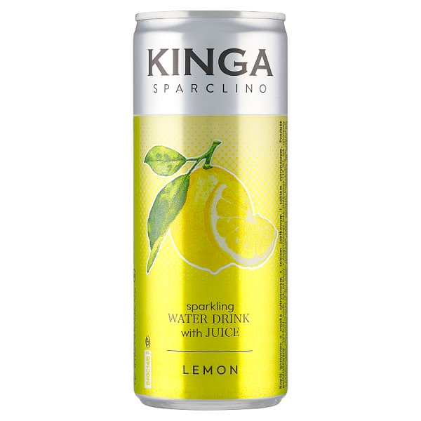 Kinga Sparclino Napój gazowany o smaku cytrynowym 250 ml