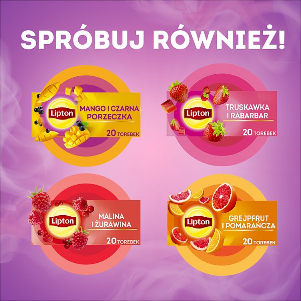 Lipton Herbatka owocowa malina i bez 32 g (20 torebek)