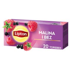 Lipton Herbatka owocowa malina i bez 32 g (20 torebek)