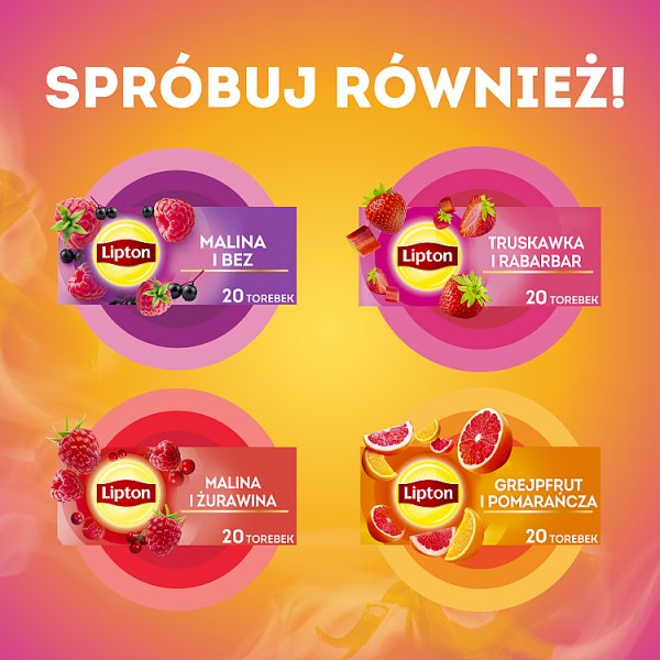 Lipton Herbatka owocowa mango i czarna porzeczka 34 g (20 torebek)