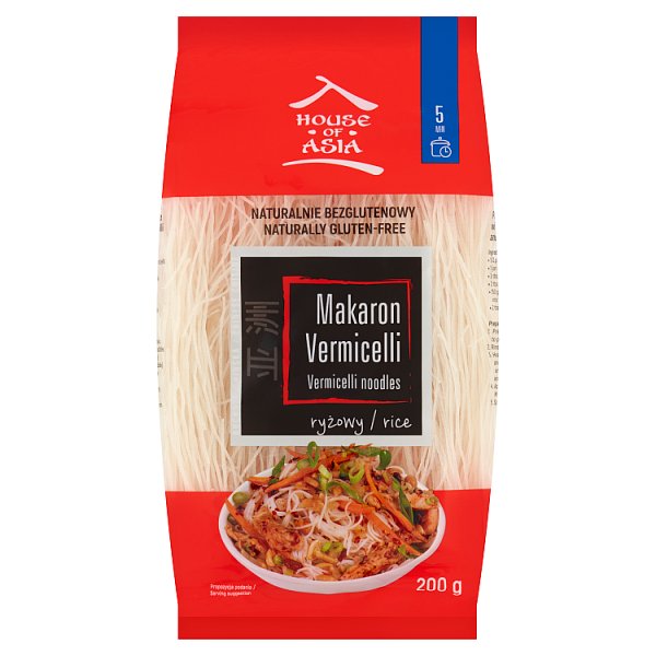 House of Asia Makaron ryżowy vermicelli 200 g