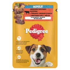 Pedigree Mokra karma dla dorosłych psów z mieszanką wołowiny i wątróbki w galaretce 100 g