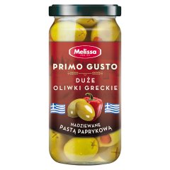 Melissa Primo Gusto Oliwki greckie duże nadziewane pasta paprykową 240 g