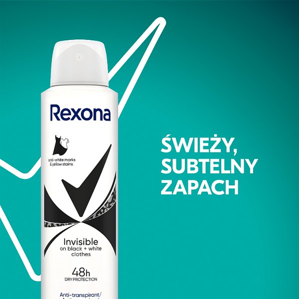 Rexona Invisible Antyperspirant w aerozolu 150 ml