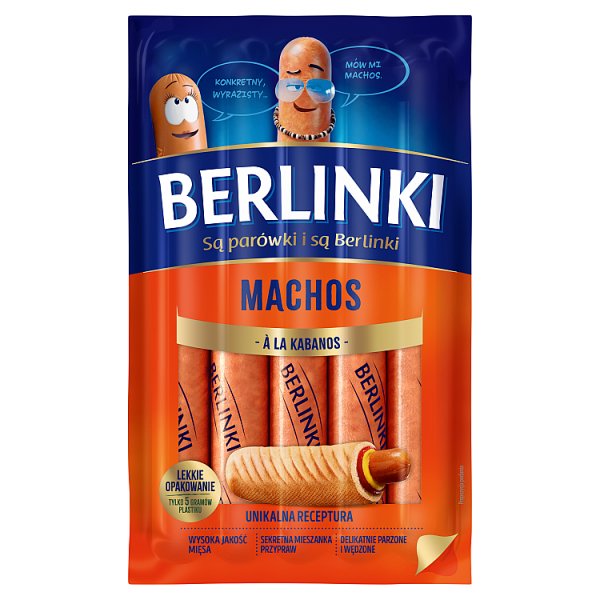 Parówki Berlinki Machos a&#039;la kabanos 