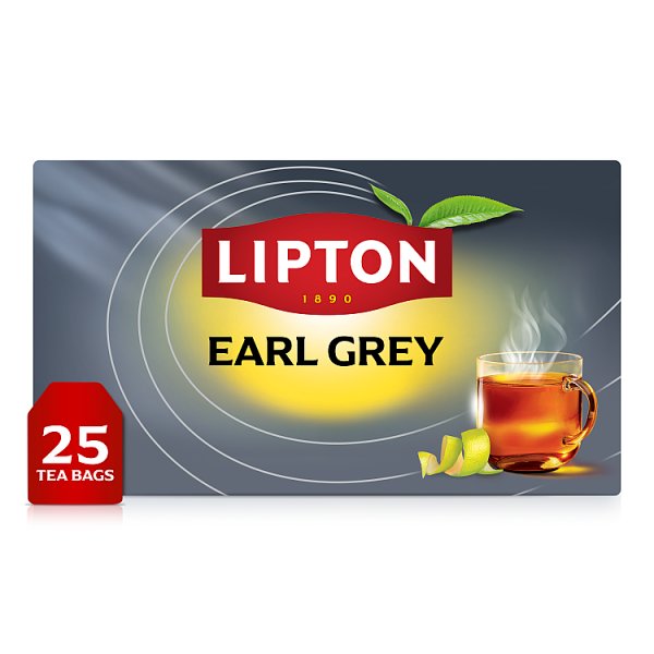 Lipton Earl Grey Herbata czarna aromatyzowana 37,5 g (25 torebek)