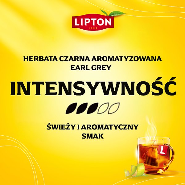 Lipton Earl Grey Herbata czarna aromatyzowana 75 g (50 torebek)