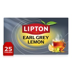 Lipton Earl Grey Lemon Herbata czarna aromatyzowana 50 g (25 torebek)
