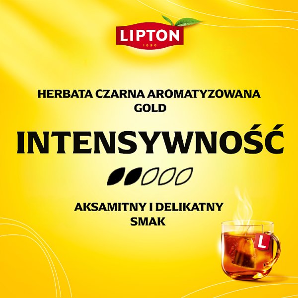 Lipton Gold Herbata czarna aromatyzowana 75 g (50 torebek)