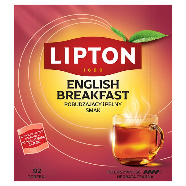 Lipton English Breakfast Herbata czarna 184 g (92 torebki)