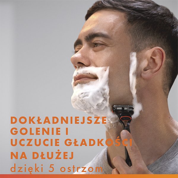 Gillette Fusion5,  Wkłady wymienne do maszynki do golenia z 5 ostrzami i precyzyjnym trymerem