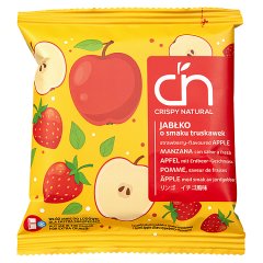 Crispy Natural Suszone plastry jabłek o smaku truskawek 18 g