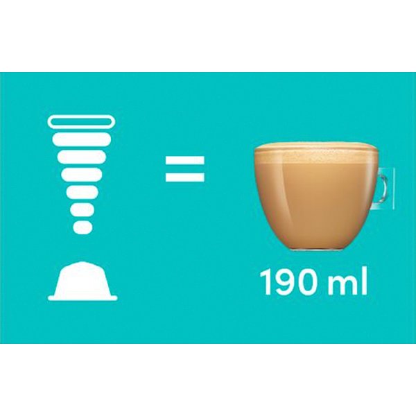 Nescafé Dolce Gusto Flat White Pełne mleko w proszku z kawą i cukrem 187,2 g (16 x 11,7 g)