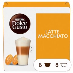 Nescafé Dolce Gusto Latte Macchiato Kawa w kapsułkach 183,2 g (8 x 17,4 g i 8 x 5,5 g)