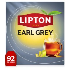 Lipton Earl Grey Herbata czarna 138 g (92 torebek)