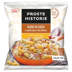 Proste Historie Rurki w sosie z wędzonym boczkiem 450 g