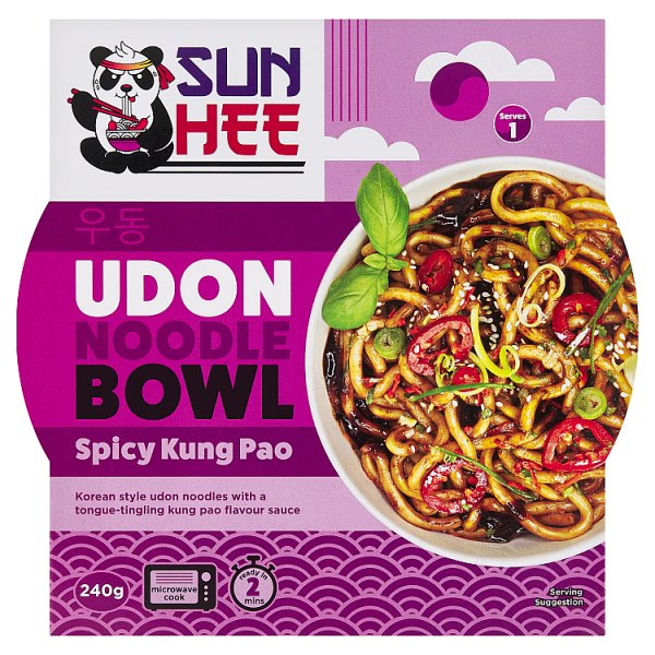Sun Hee Danie z makaronem pszennym wstępnie ugotowanym i sosem kung pao 240 g