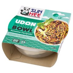 Sun Hee Danie z makaronem pszennym wstępnie ugotowanym i sosem teriyaki 240 g