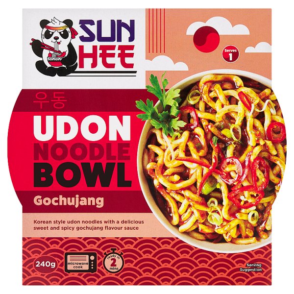Sun Hee Danie z makaronem pszennym wstępnie ugotowanym i sosem gochujang 240 g