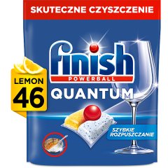 Finish Quantum Lemon Kapsułki do mycia naczyń w zmywarce 478,4 g (46 sztuk)
