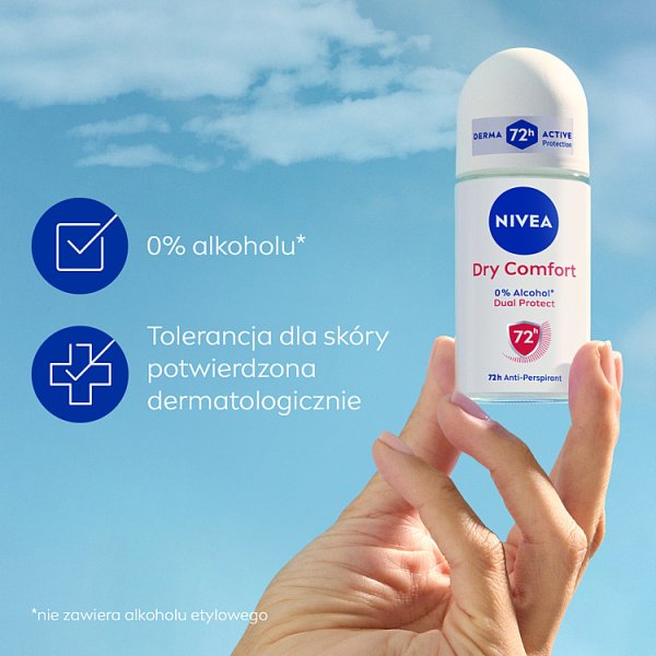 Nivea Dry Comfort Antyperspirant roll-on dla kobiet 50 ml