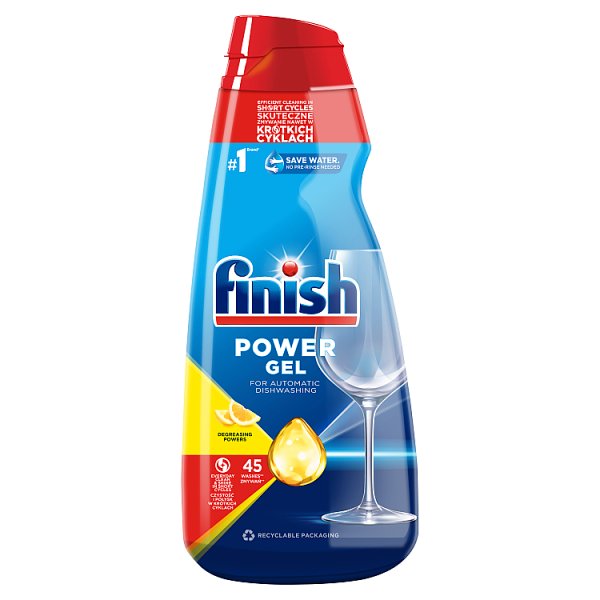 Finish Power Gel Lemon Żel do mycia naczyń w zmywarce 900 ml