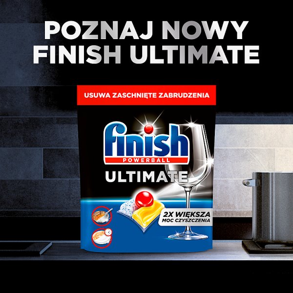 Finish Ultimate Lemon Kapsułki do mycia naczyń w zmywarce 387 g (30 sztuk)