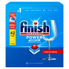Finish Power Lemon Tabletki do mycia naczyń w zmywarce 546 g (42 sztuki)