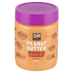 So Well Krem orzechowy 100 % z kawałkami orzechów crunchy 400 g